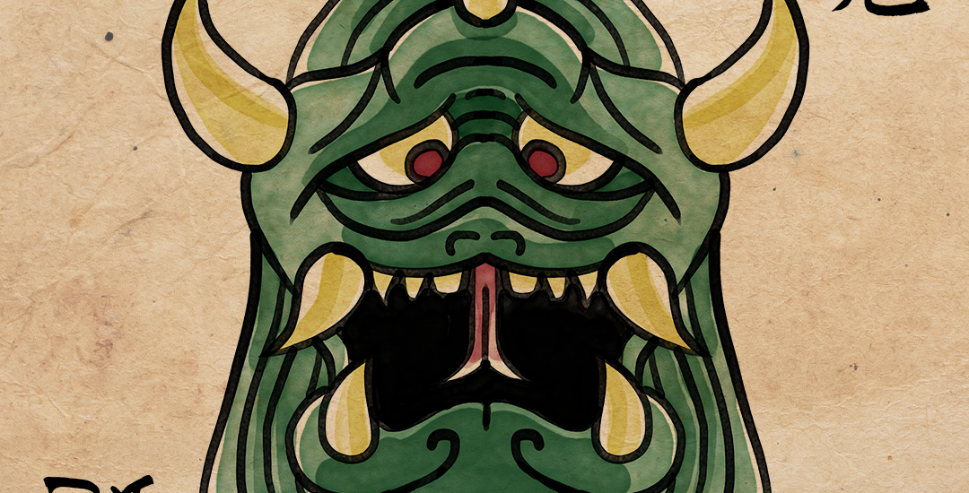 Oni vert 緑鬼 Uwabami 蟒蛇