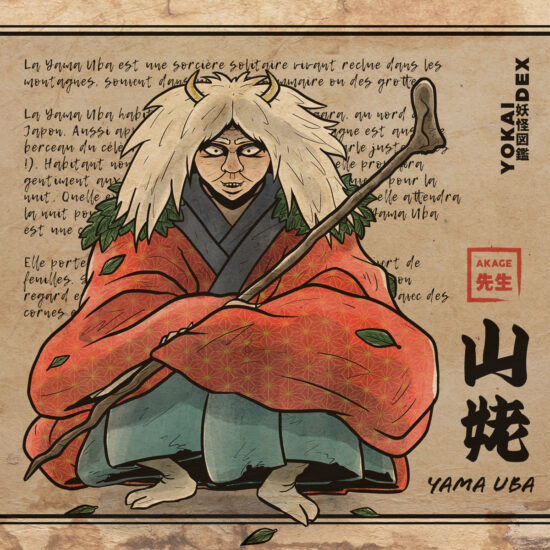 Livre yokaidex esprit yokai démon yama uba sorcière montagne onibaba sorcellerie