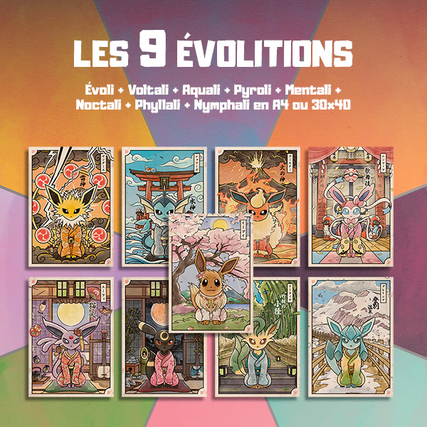 PROMO Famille 9 Évolitions | PokéUkiyoe