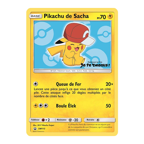 Pikachu de Sacha [SM113] Promo film Je Te Choisis (FR)
